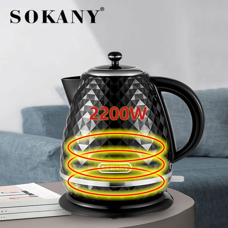 SOKANY1032 1.7L Rapid Boil Kettle, Auto Shut-Off