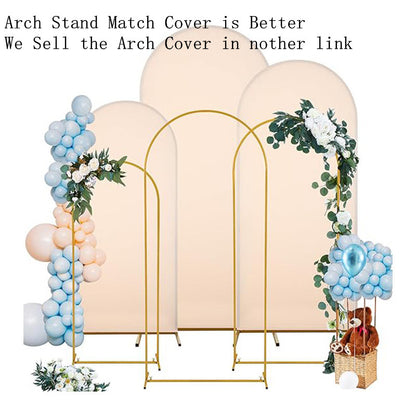 Gold Arch Stand for Weddings - Versatile Party Decor Frame