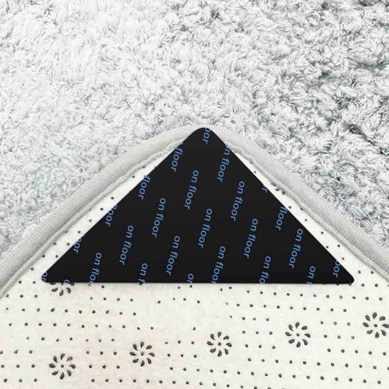 Non-Slip Rug Gripper: 12Pcs Washable Anti-skid Mat Stickers