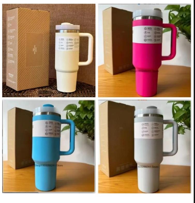 Stainless Steel 40oz Thermal Cup with Straw - Outdoor Ready