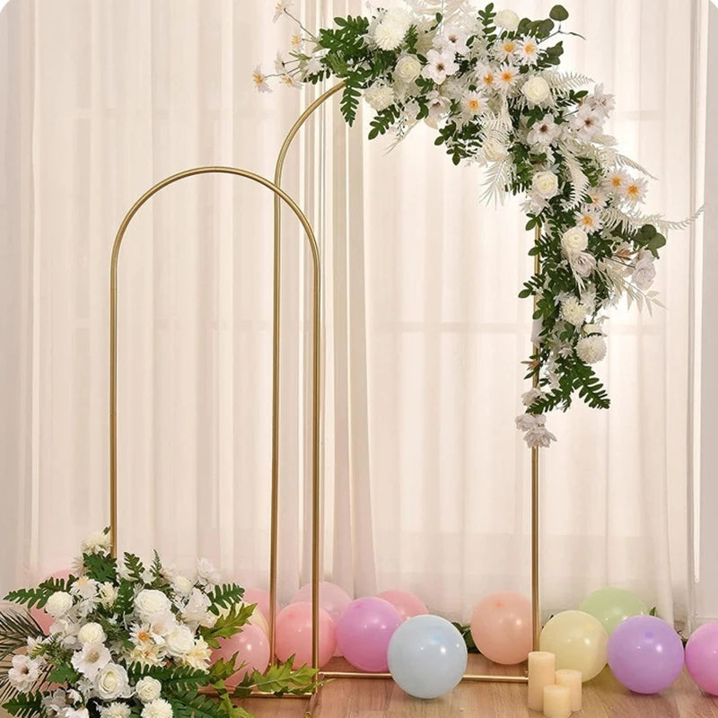 Gold Arch Stand for Weddings - Versatile Party Decor Frame
