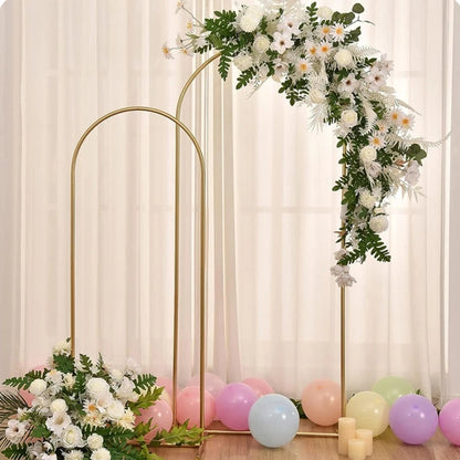 Gold Arch Stand for Weddings - Versatile Party Decor Frame