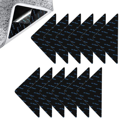 Non-Slip Rug Gripper: 12Pcs Washable Anti-skid Mat Stickers
