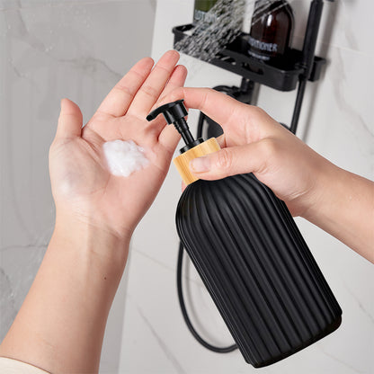 Hand Soap Dispenser & Cotton Ball Storage for Bathroom