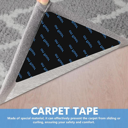 Non-Slip Rug Gripper: 12Pcs Washable Anti-skid Mat Stickers
