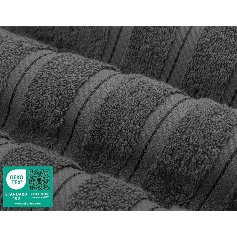 Turkish Cotton Bath Towels - Luxury 4 Piece Set, 600 GSM